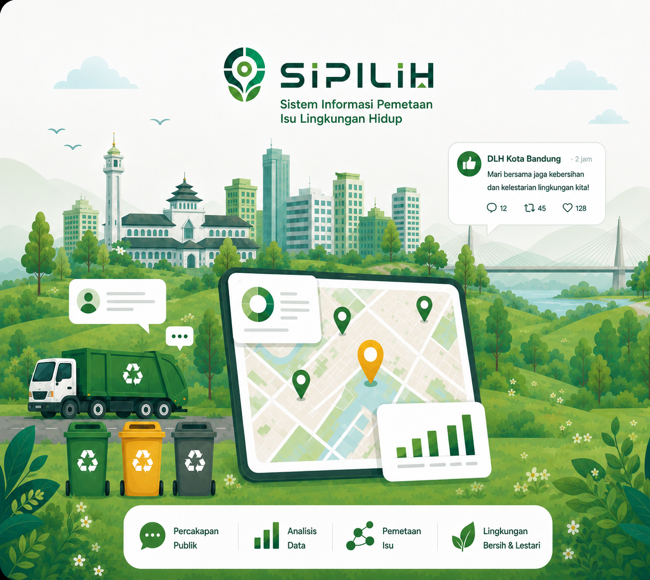 SIPILIH - Sistem Informasi Pemetaan Isu Lingkungan Hidup